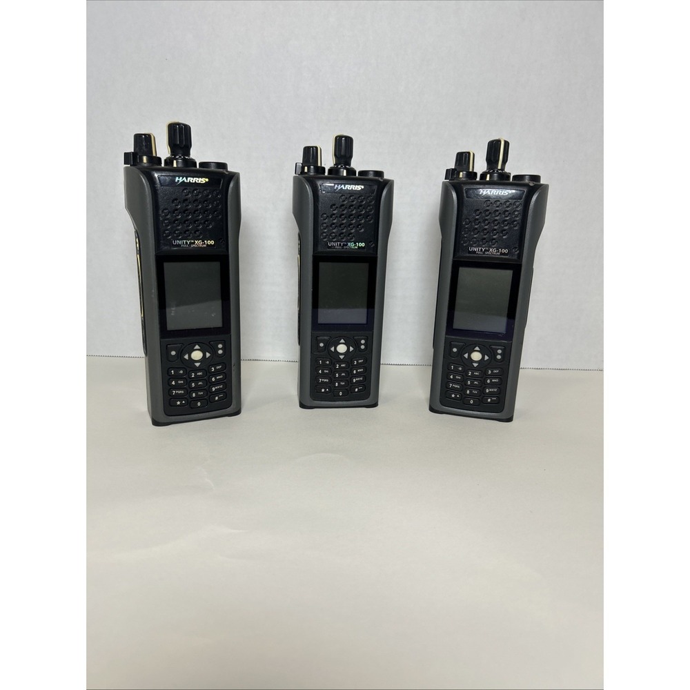 Harris Unity XG-100 Full Spectrum‎ Radio XP-100F No Batteries/Antenna Lot Of 3